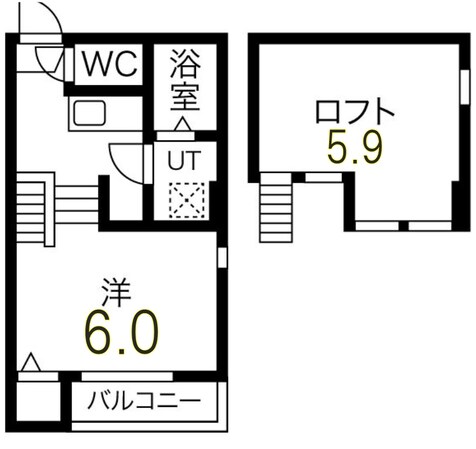 尾頭橋駅 徒歩10分 2階の物件間取画像